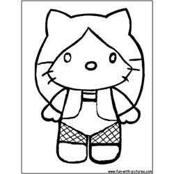 Dessin à colorier: Hello Kitty (Dessins Animés) #37113 - Coloriages à Imprimer Gratuits