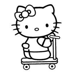 Dessin à colorier: Hello Kitty (Dessins Animés) #37114 - Coloriages à Imprimer Gratuits