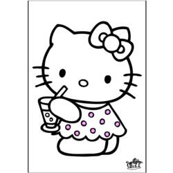 Dessin à colorier: Hello Kitty (Dessins Animés) #37119 - Coloriages à Imprimer Gratuits