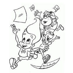 Dessin à colorier: Jimmy Neutron (Dessins Animés) #48909 - Coloriages à Imprimer Gratuits