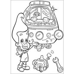 Dessin à colorier: Jimmy Neutron (Dessins Animés) #48926 - Coloriages à Imprimer Gratuits