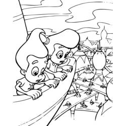 Dessin à colorier: Jimmy Neutron (Dessins Animés) #48980 - Coloriages à imprimer
