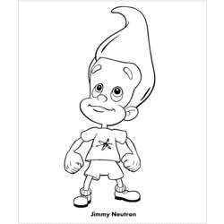 Dessin à colorier: Jimmy Neutron (Dessins Animés) #49016 - Coloriages à imprimer