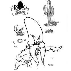 Dessin à colorier: Looney Tunes (Dessins Animés) #39230 - Coloriages à Imprimer Gratuits