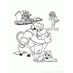 Dessin à colorier: Looney Tunes (Dessins Animés) #39265 - Coloriages à Imprimer Gratuits