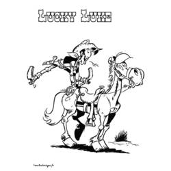 Dessin à colorier: Lucky Luke (Dessins Animés) #25541 - Coloriages à imprimer