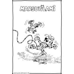 Dessin à colorier: Marsupilami (Dessins Animés) #50111 - Coloriages à Imprimer Gratuits