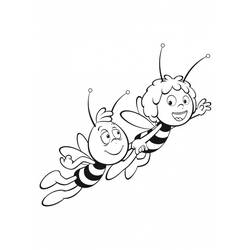 Dessin à colorier: Maya l'abeille (Dessins Animés) #28234 - Coloriages à imprimer