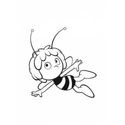 Dessin à colorier: Maya l'abeille (Dessins Animés) #28236 - Coloriages à Imprimer Gratuits