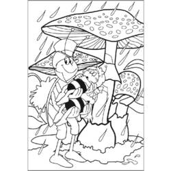 Dessin à colorier: Maya l'abeille (Dessins Animés) #28340 - Coloriages à Imprimer Gratuits