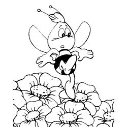 Dessin à colorier: Maya l'abeille (Dessins Animés) #28357 - Coloriages à Imprimer Gratuits