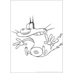 Dessin à colorier: Oggy et les Caffards (Dessins Animés) #37909 - Coloriages à Imprimer Gratuits