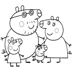 Dessin à colorier: Peppa Pig (Dessins Animés) #43978 - Coloriages à Imprimer Gratuits