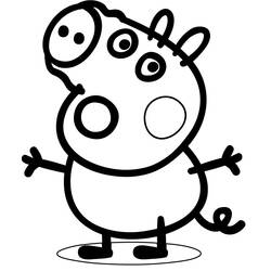 Dessin à colorier: Peppa Pig (Dessins Animés) #44009 - Coloriages à Imprimer Gratuits