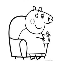 Dessin à colorier: Peppa Pig (Dessins Animés) #44044 - Coloriages à Imprimer Gratuits