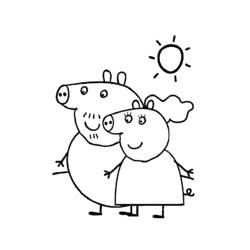 Dessin à colorier: Peppa Pig (Dessins Animés) #44070 - Coloriages à Imprimer Gratuits