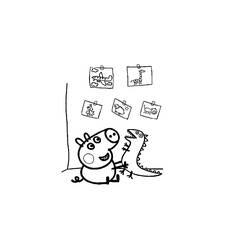 Dessin à colorier: Peppa Pig (Dessins Animés) #44096 - Coloriages à Imprimer Gratuits