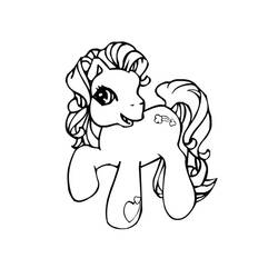 Dessin à colorier: Petit Poney (Dessins Animés) #41887 - Coloriages à Imprimer Gratuits