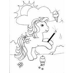 Dessin à colorier: Petit Poney (Dessins Animés) #41913 - Coloriages à Imprimer Gratuits