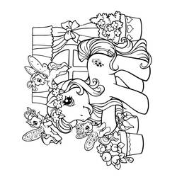 Dessin à colorier: Petit Poney (Dessins Animés) #41989 - Coloriages à Imprimer Gratuits