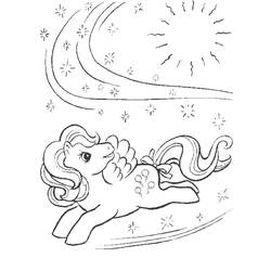 Dessin à colorier: Petit Poney (Dessins Animés) #42077 - Coloriages à Imprimer Gratuits