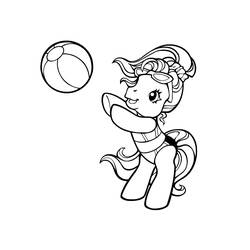 Dessin à colorier: Petit Poney (Dessins Animés) #42101 - Coloriages à Imprimer Gratuits