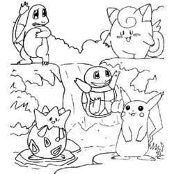 Dessin à colorier: Pokemon (Dessins Animés) #24679 - Coloriages à Imprimer Gratuits