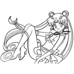 Dessin à colorier: Sailor Moon (Dessins Animés) #50238 - Coloriages à imprimer