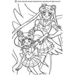 Dessin à colorier: Sailor Moon (Dessins Animés) #50244 - Coloriages à Imprimer Gratuits