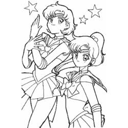 Dessin à colorier: Sailor Moon (Dessins Animés) #50254 - Coloriages à Imprimer Gratuits