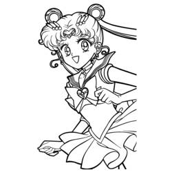 Dessin à colorier: Sailor Moon (Dessins Animés) #50255 - Coloriages à Imprimer Gratuits