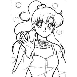 Dessin à colorier: Sailor Moon (Dessins Animés) #50265 - Coloriages à Imprimer Gratuits