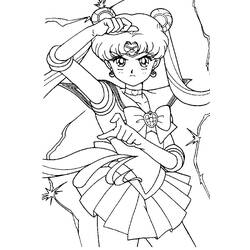 Dessin à colorier: Sailor Moon (Dessins Animés) #50270 - Coloriages à Imprimer