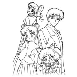 Dessin à colorier: Sailor Moon (Dessins Animés) #50277 - Coloriages à Imprimer Gratuits