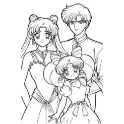 Dessin à colorier: Sailor Moon (Dessins Animés) #50288 - Coloriages à imprimer