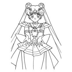 Dessin à colorier: Sailor Moon (Dessins Animés) #50299 - Coloriages à Imprimer