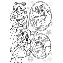 Dessin à colorier: Sailor Moon (Dessins Animés) #50301 - Coloriages à Imprimer Gratuits