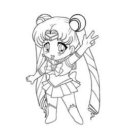 Dessin à colorier: Sailor Moon (Dessins Animés) #50309 - Coloriages à Imprimer
