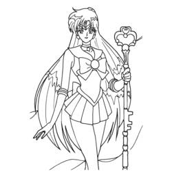 Dessin à colorier: Sailor Moon (Dessins Animés) #50312 - Coloriages à Imprimer Gratuits