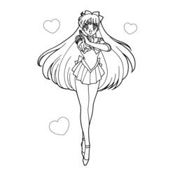 Dessin à colorier: Sailor Moon (Dessins Animés) #50315 - Coloriages à Imprimer
