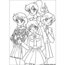 Dessin à colorier: Sailor Moon (Dessins Animés) #50324 - Coloriages à Imprimer Gratuits