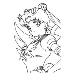 Dessin à colorier: Sailor Moon (Dessins Animés) #50330 - Coloriages à imprimer