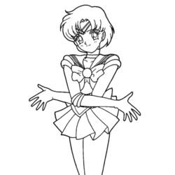 Dessin à colorier: Sailor Moon (Dessins Animés) #50334 - Coloriages à Imprimer