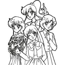 Dessin à colorier: Sailor Moon (Dessins Animés) #50342 - Coloriages à Imprimer Gratuits