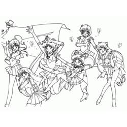 Dessin à colorier: Sailor Moon (Dessins Animés) #50347 - Coloriages à imprimer