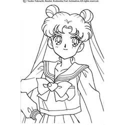 Dessin à colorier: Sailor Moon (Dessins Animés) #50353 - Coloriages à Imprimer Gratuits
