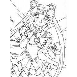 Dessin à colorier: Sailor Moon (Dessins Animés) #50356 - Coloriages à Imprimer Gratuits