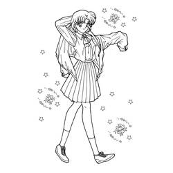 Dessin à colorier: Sailor Moon (Dessins Animés) #50360 - Coloriages à Imprimer Gratuits