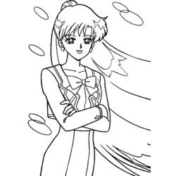 Dessin à colorier: Sailor Moon (Dessins Animés) #50364 - Coloriages à Imprimer Gratuits