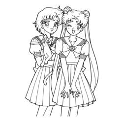 Dessin à colorier: Sailor Moon (Dessins Animés) #50370 - Coloriages à Imprimer Gratuits